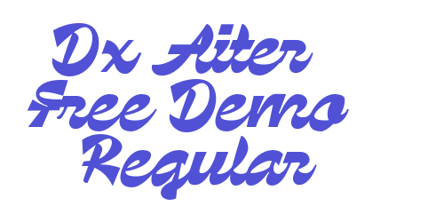 Dx Aiter – Free Demo Regular-font-download