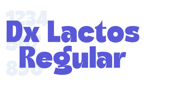 Dx Lactos Regular Font