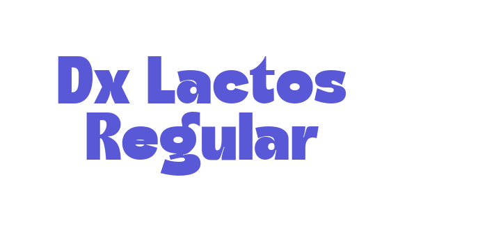 Dx Lactos Regular Font Download