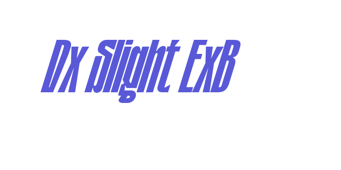 Dx Slight ExB Font Download