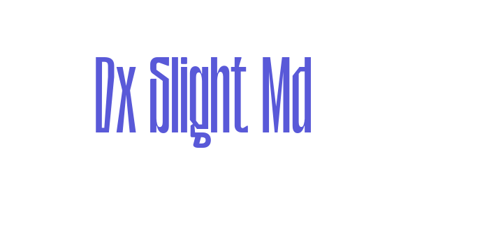 Dx Slight Md Font Download