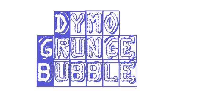 Dymo Grunge Bubble Font Download