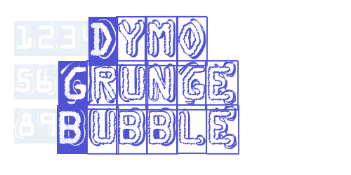 Dymo Grunge Bubble-font-download