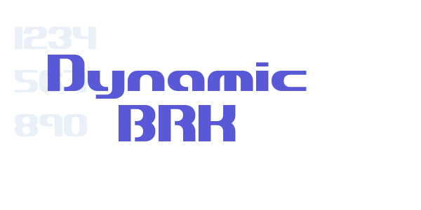 Dynamic BRK font free