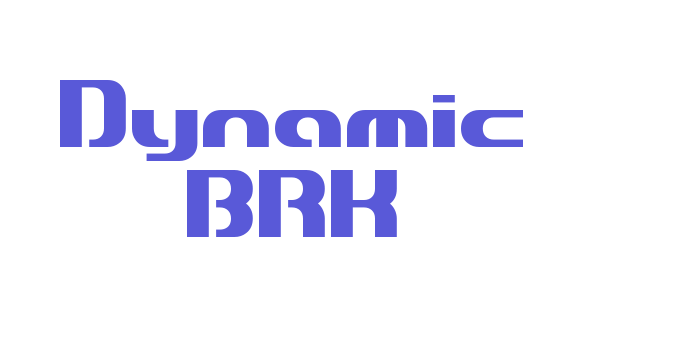 Dynamic BRK Font