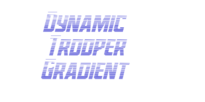 Dynamic Trooper Gradient Font Download