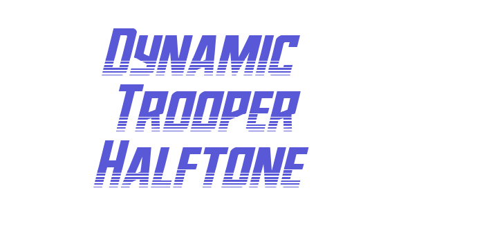 Dynamic Trooper Halftone Font Download