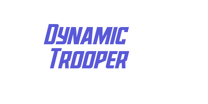 Dynamic Trooper Font Download