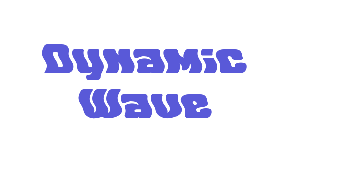 Dynamic Wave Font