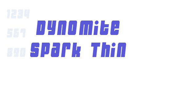 Dynomite Spark Thin font free