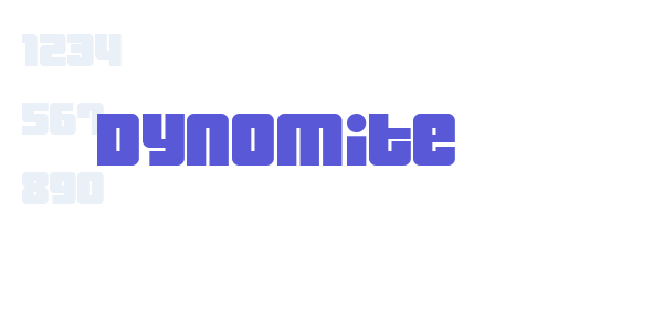 Dynomite font free