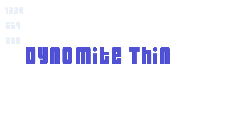 Dynomite Thin-font-download