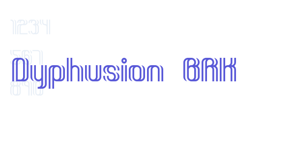 Dyphusion BRK font