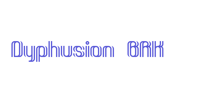 Dyphusion BRK Font Download