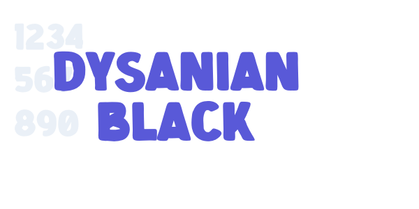 Dysanian Black font free