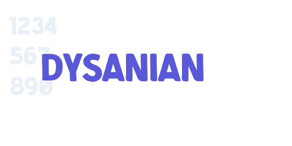 Dysanian font free