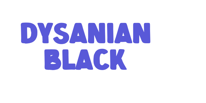 Dysanian Black Font