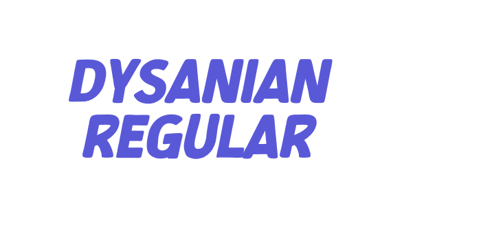 Dysanian Regular Font Download