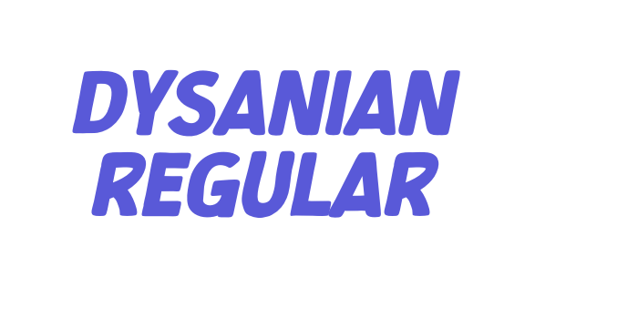 Dysanian Regular Font