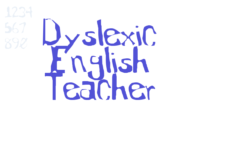 Dyslexic English Teacher-font-download