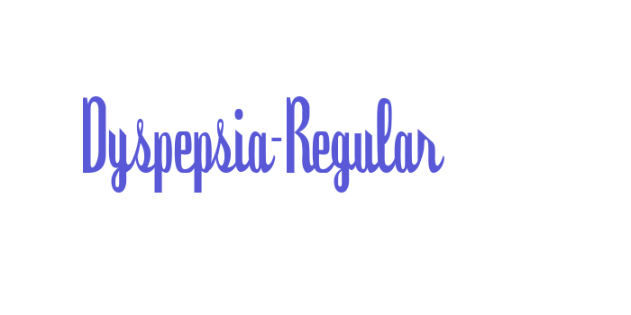 Dyspepsia-Regular Font