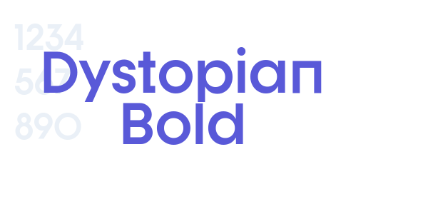 Dystopian Bold font free