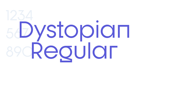 Dystopian Regular font free