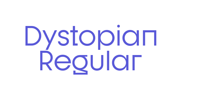 Dystopian Regular Font Download