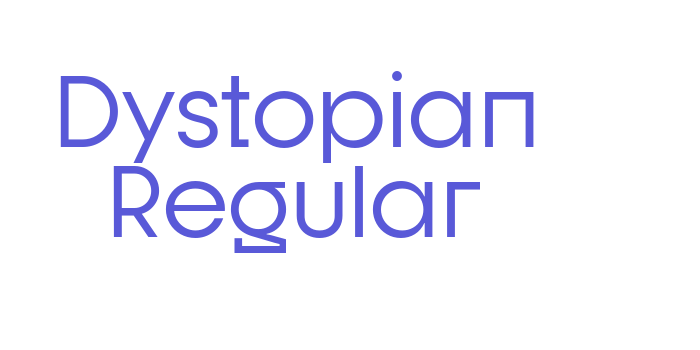 Dystopian Regular Font