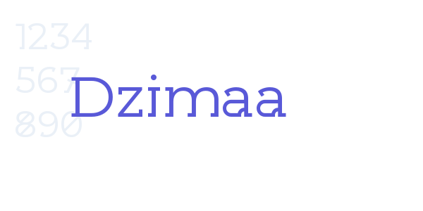 Dzimaa font free