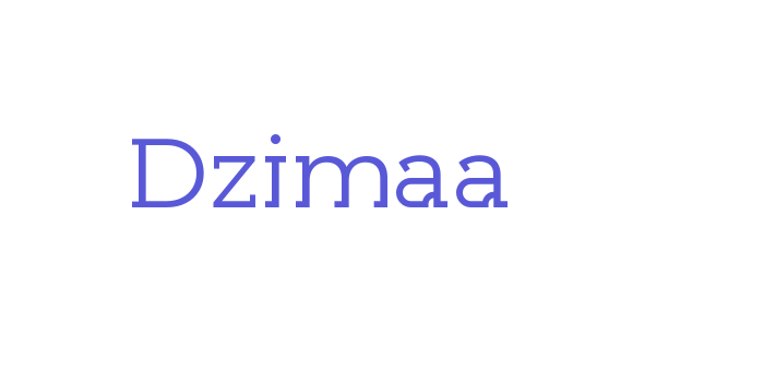 Dzimaa Font Download