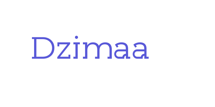 Dzimaa Font