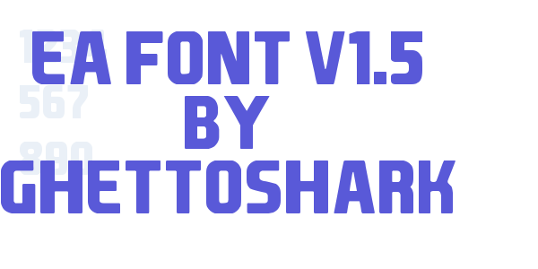 EA Font v1.5 by Ghettoshark font free