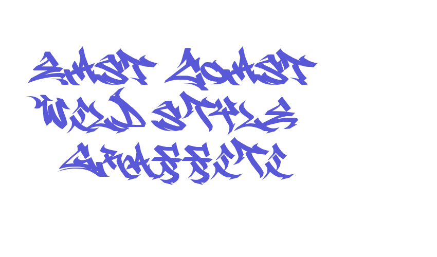 EAST COAST Wild Style Graffiti Font