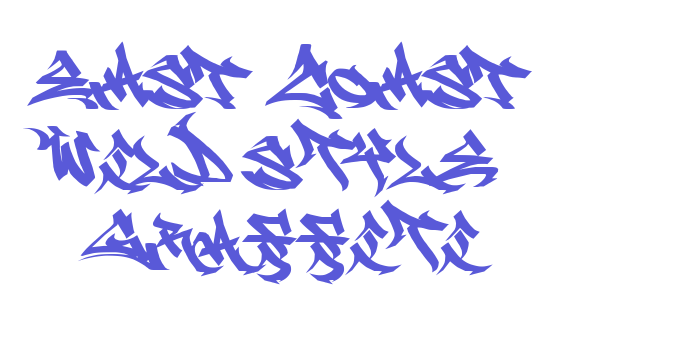 EAST COAST Wild Style Graffiti Font Download