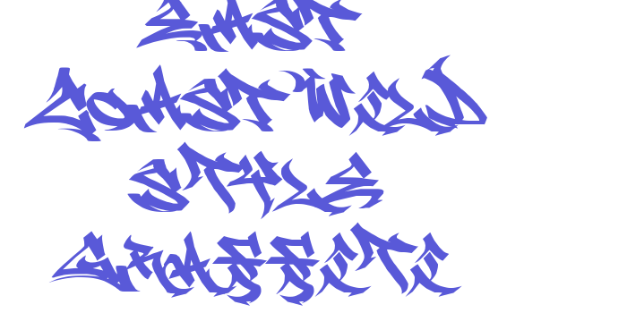 EAST COAST Wild Style Graffiti Font