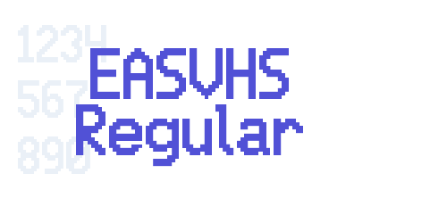 EASVHS Regular-font-download