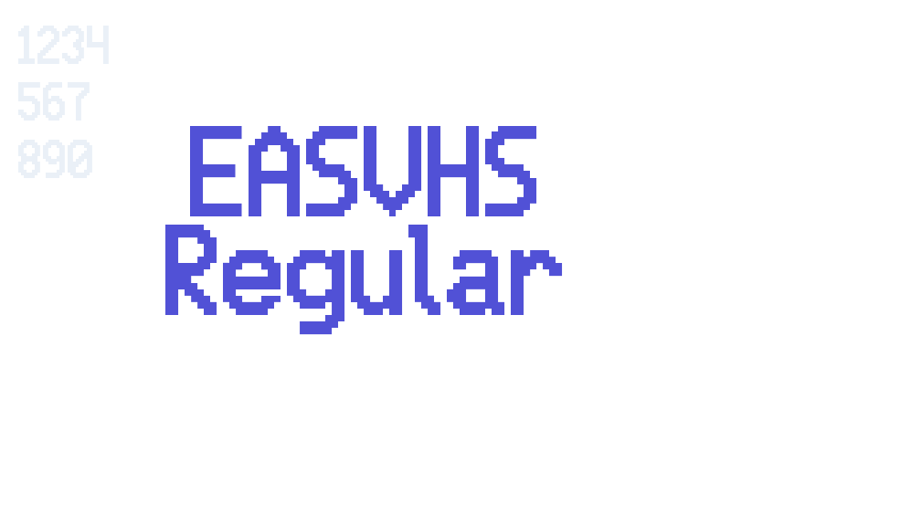 EASVHS Regular-font-download