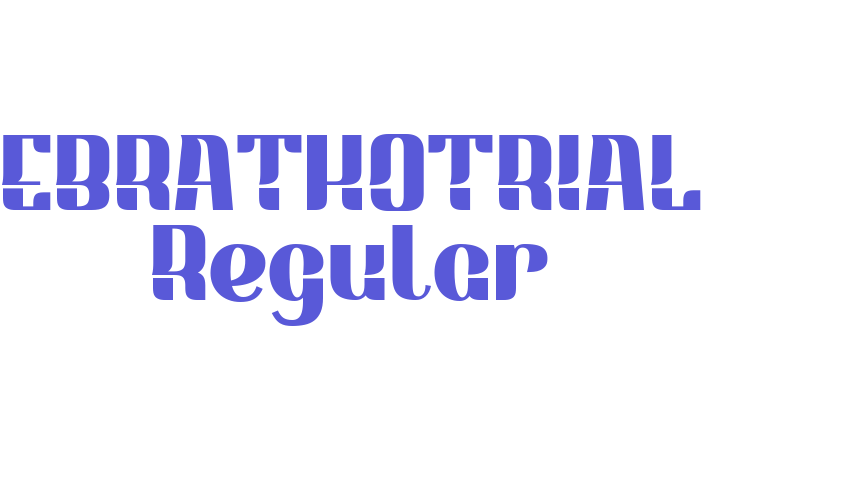 EBRATHOTRIAL Regular Font Download