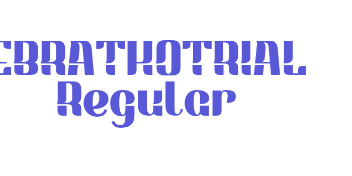 EBRATHOTRIAL Regular Font Download