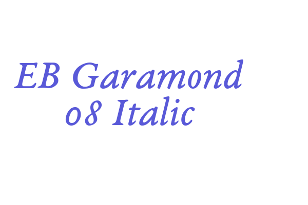 EB Garamond 08 Italic Font