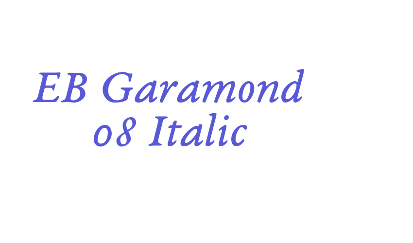 EB Garamond 08 Italic Font Download