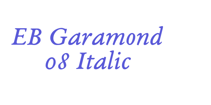 EB Garamond 08 Italic Font Download