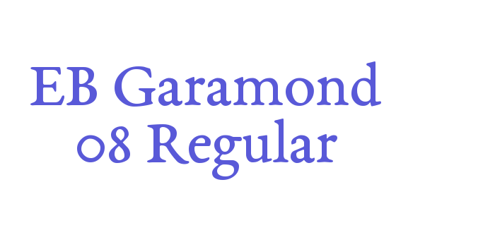 EB Garamond 08 Regular Font Download