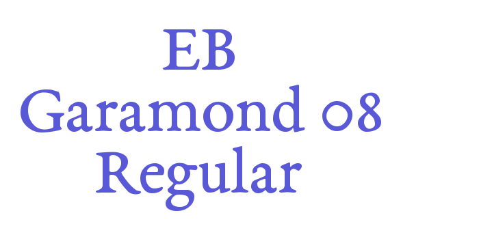 EB Garamond 08 Regular Font