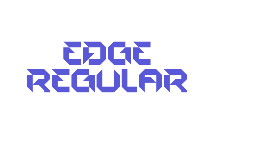 EDGE Regular Font Download