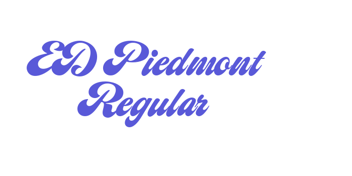 ED Piedmont Regular Font Download