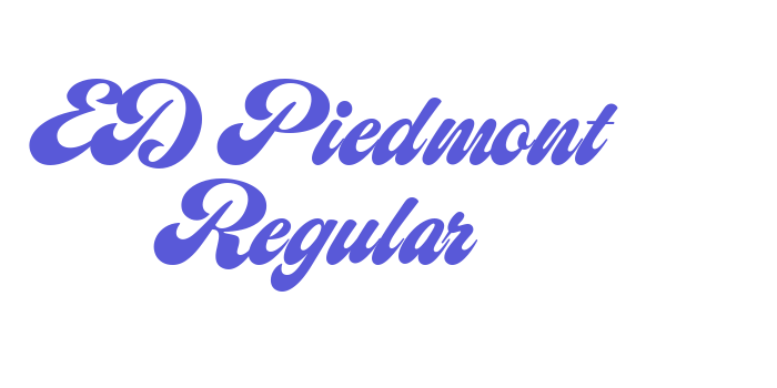 ED Piedmont Regular Font