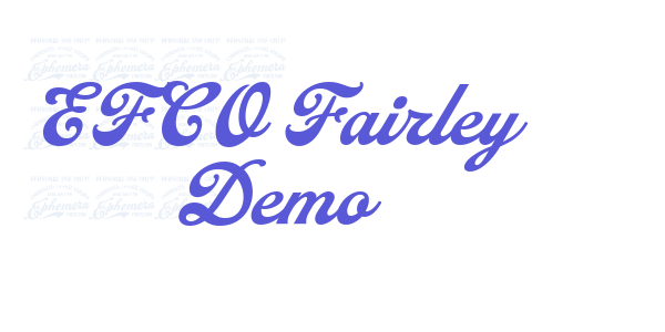 EFCO Fairley Demo font free