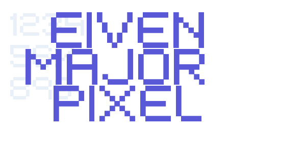 EIVEN MAJOR  Pixel font